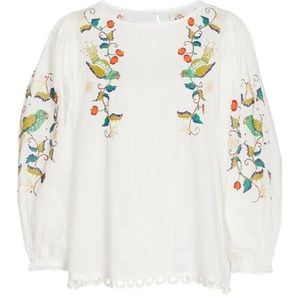 Farm Rio Pitanga Embroidered Top